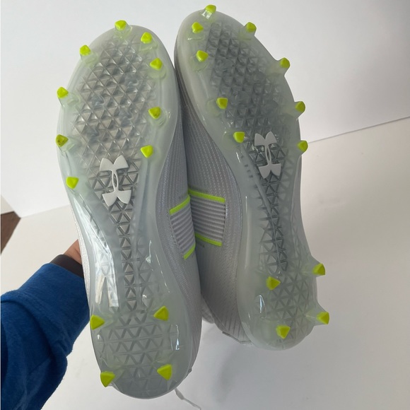 Under Armour Men's Highlight MC White/Silver Football Cleats Size 10 NWOB - Picture 11 of 12